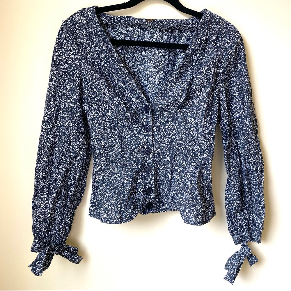 Free People Button Down Blouse.